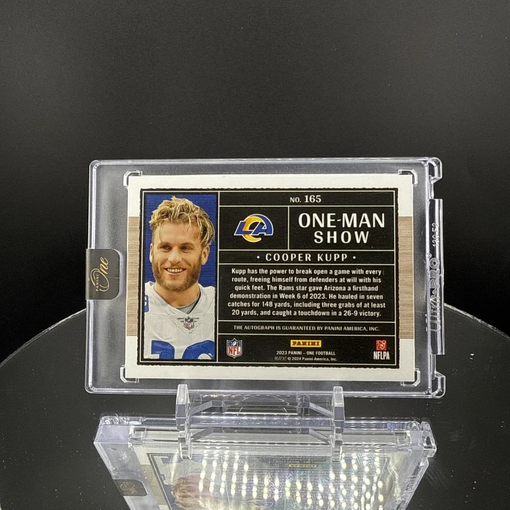 2024 Panini One Cooper Kupp ONE MAN SHOW Auto /25 ON-CARD Rams SSP